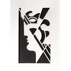 Modern Head #5 by Roy Lichtenstein, 1970, graphite with Strathmore die-cut paper overlay, sold Jun 2024