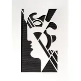 Modern Head #5 by Roy Lichtenstein, 1970, graphite with Strathmore die-cut paper overlay, sold Jun 2024