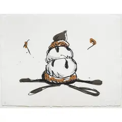 Profiterole by Claes Oldenburg, 1990, lithograph in colors, sold Jun 2024
