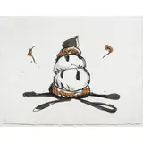 Profiterole by Claes Oldenburg, 1990, lithograph in colors, sold Jun 2024