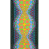 Kabba Li by Victor Vasarely, 1988, serigraph, sold Jun 2024