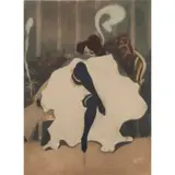 Le Frou Frou by Lucien Henri Weil Weiluc, 1906, etching with aquatint in colors, sold Jun 2024