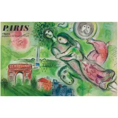 Paris by Marc Chagall, lithograph in colors, sold Jun 2024