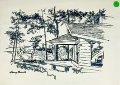 Untitled by Harry Bonath, Watercolor on Paper 11"x15" Sheet. Loose, sold Jan 2026