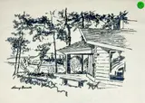 Untitled by Harry Bonath, Watercolor on Paper 11"x15" Sheet. Loose, sold Jan 2026