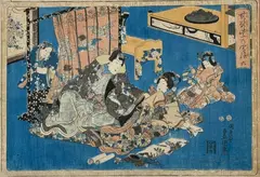 Untitled by Utagawa Kuniyoshi, Woodblock Print 10"x14" Image 15"x19" Framed. Excellent condition, sold Jan 2026