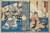Untitled by Utagawa Kuniyoshi, Woodblock Print 10"x14" Image 15"x19" Framed. Excellent condition, sold Jan 2026