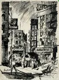 Untitled by Harry Bonath, Ink on Paper 13.5"x10" Sheet. Loose, sold Jan 2026