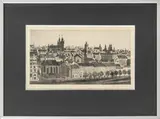 Cityscape by Jiří Babíček, 1973, Etching, sold Sep 2025