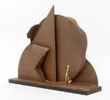 Untitled by Ernest Trova, 1974, Bronze and Corten Steel Sculpture, sold Sep 2025