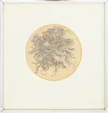 Celestial Tondo by Manfred Schwartz, Gouache on Paper, sold Sep 2025