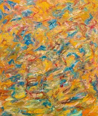 Abstract Composition by Andy Miller, Oil on Canvas, sold Sep 2025