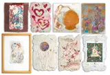 Eight Surrealist Compositions by Eva Bouzard-Hui, 1999, Mixed Media on Handmade Paper, sold Sep 2025