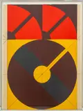 Abstract Composition by Arnaldo Pomodoro, 1968, Serigraph in Colors on Paper, sold Sep 2025