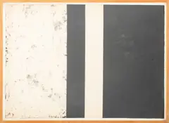 Post-Minimalist Composition by Alain Kirili, Mixed Media on Paper with Collage Elements, sold Sep 2025