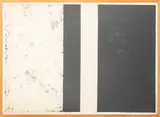 Post-Minimalist Composition by Alain Kirili, Mixed Media on Paper with Collage Elements, sold Sep 2025