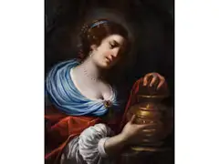 Santa Lucia by Carlo Dolci, oil on canvas, sold Mar 2026