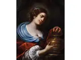 Santa Lucia by Carlo Dolci, oil on canvas, sold Mar 2026