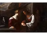 Die Handleserin by Rutilio di Lorenzo Manetti, oil on canvas, sold Sep 2024