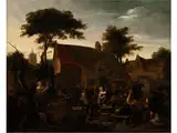 Bäuerliche Festgesellschaft by Richard Brakenburgh, oil on canvas, offered Dec 2015