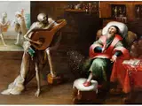 Der tod und der Geizhals by Frans Francken Ii., oil on panel, offered Mar 2026