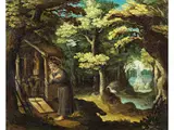Heiliger Einsiedler by Paul Bril, oil on copper, offered Sep 2024