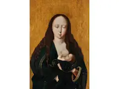 Maria Lactans by Dieric Bouts, oil on panel, sold Mar 2025