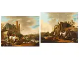 Landschaften mit Soldatentrupp und Marketenderin by Philips Wouwerman, oil, offered Mar 2026