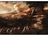 Der Triumph des David by Scipione Compagno, oil on canvas, sold Dec 2023