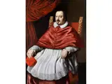 Portrait des Kardinals Pietro Ottoboni, dem Zukünftigen Papst Alexander Viii (1610-1691) by genannt Il Sassoferrato Giovanni Battista Salvi, oil on canvas, sold Jun 2024
