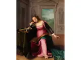 Maria Magdalena in Betrachtung des Kreuzes by auch genannt „Cavaliere Bevilacqua“ Ventura Salimbeni, oil on canvas, offered Sep 2024