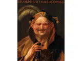 Der Narr mit Katze by Jacob Jordaens, oil on canvas, offered Mar 2025