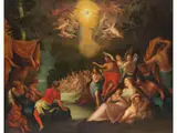 Die Taufe Christi by Hans Rottenhammer d.Ä., oil on canvas, offered Mar 2025