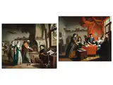 Besuch Beim Notar by Jan Jozef Horemans d. J., oil on canvas, sold Mar 2025