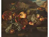 Grosses Früchtestillleben by Maximilian Pfeiler, oil on canvas, offered Jun 2026
