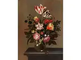 Blumenstillleben mit Schmetterling by Johannes Flups, oil on panel, offered Mar 2024