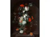 Blumenstillleben in Einer Nische by Jakob Christoph Weyermann, oil on canvas, offered Mar 2024