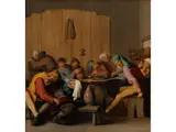 Ausgelassene Tischgesellschaft in Einem Wirtshaus by Horatius Bollongier, oil on panel, offered Sep 2021