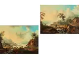 Flusslandschaften by Christian Georg Schütz d. J., oil on canvas, offered Sep 2022