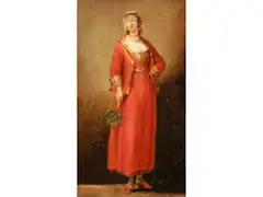 Portrait Einer Eleganten Dame by Francisco Goya, oil on paper, sold Jun 2026