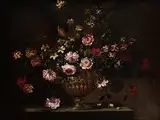 Blumenstrauss mit Prunkvase by Giovanni Stanchi Dei Fiori, oil on canvas, offered Jul 2018
