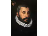 Portrait Eines Vornehmen Herren by Adriaen Thomasz Key d. J., oil on panel, offered Apr 2020