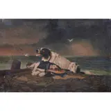 Untitled by George Chambers, oil on board, sold Jun 2024