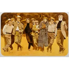 Early Bohemians by Ed Diffenderfer, acrylic on board, sold Jun 2024
