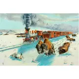 Trail of the Iron Death by Gregory Pole, 1980, oil on board, sold Jun 2024