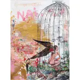 Untitled by Djuul Price, mixed media on canvas, sold Jun 2024