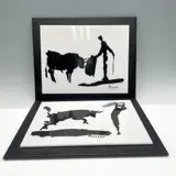 2pc Acrylic Prints by The Bull Fighter, White acrylic screen print of The Bull Fighter mounted to bl, sold Dec 2024