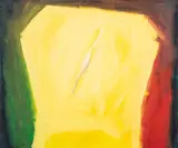 Color Field Composition in Yellow by Domenick Capobianco, Oil on Panel, sold Sep 2025