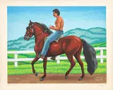 Paso Fino by Louis Cajiga, 1987, Serigraph in Colors on Paper, sold Sep 2025