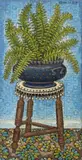 Still Life Scene of a Fern by Kenneth Cox, Oil on Panel, sold Sep 2025